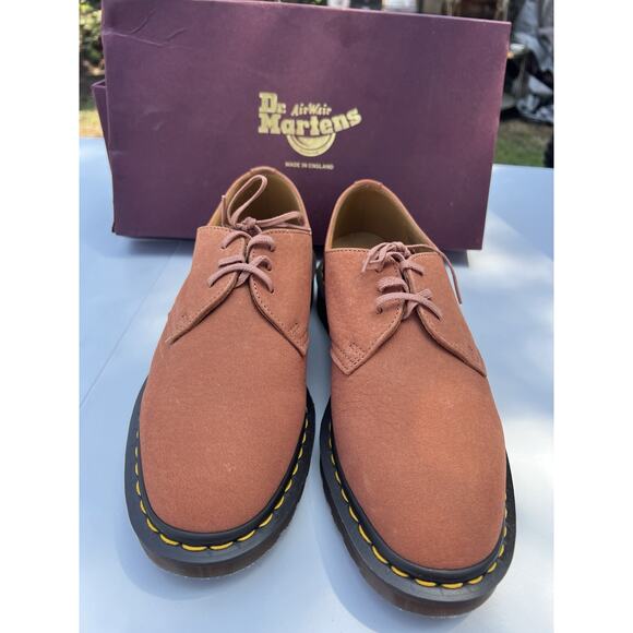 Dr. Martens 1461 MADE IN ENGLAND STEADS LEATHER OXFORD SHOES PINK/SALMON MENS 8